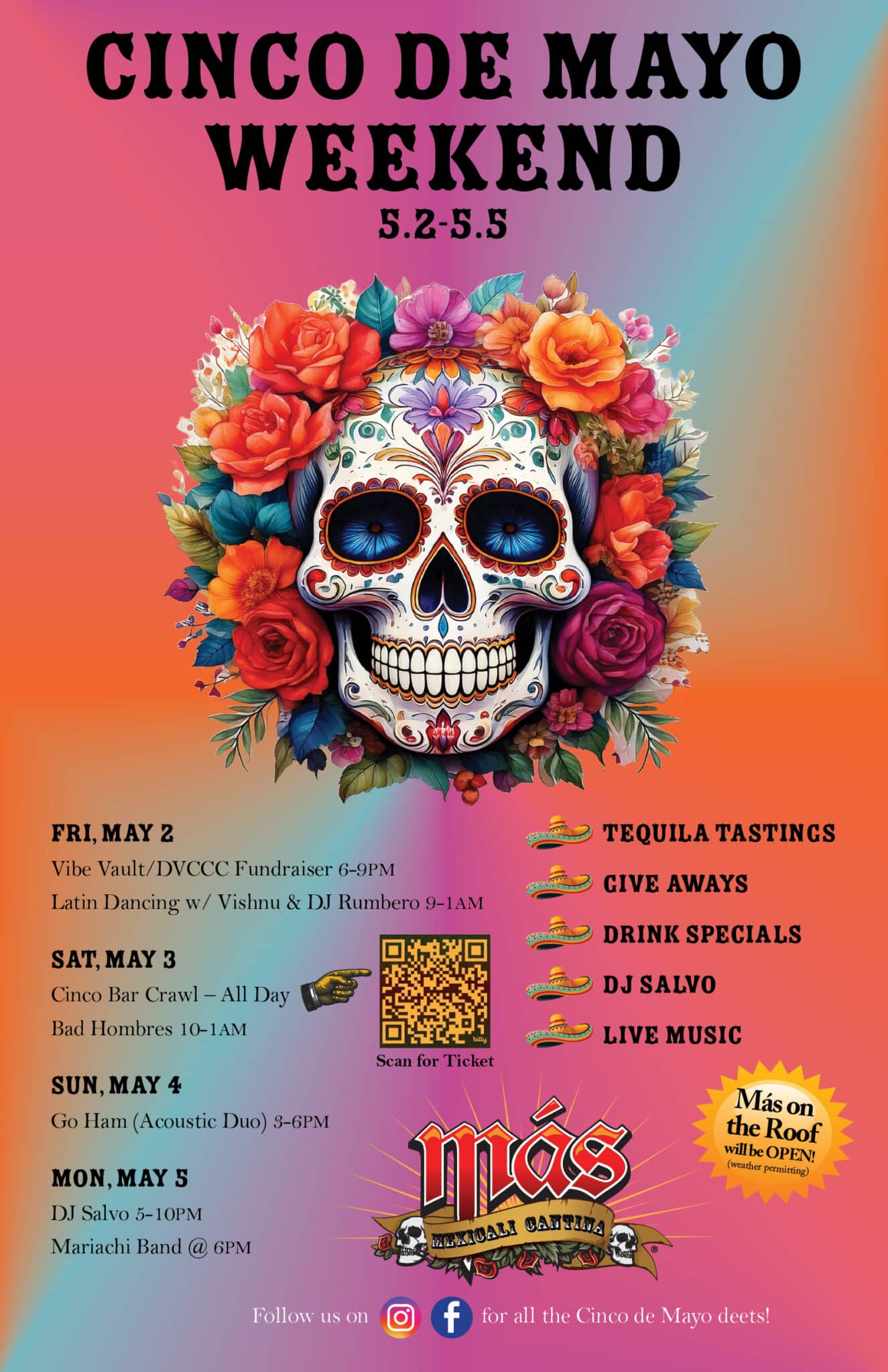 Mas Cinco de Mayo Poster 2025